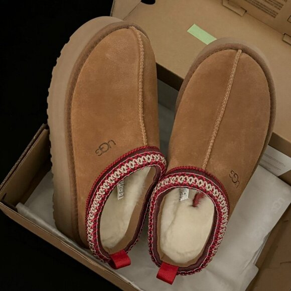 UGG TASMAN SLIPPERS CHESTNUT NEW - Picture 6 of 8
